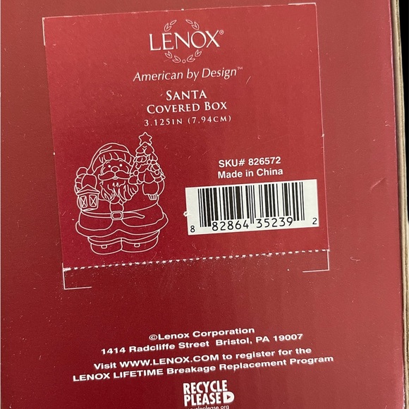Lenox Santa covered small box - Picture 3 of 3